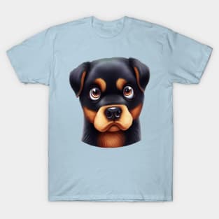 Charming Rottweiler Gaze T-Shirt